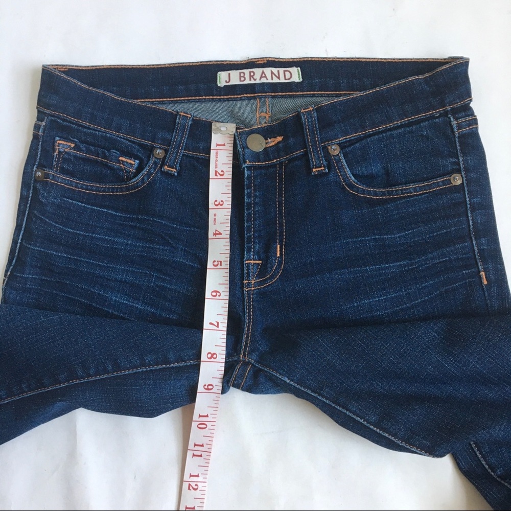 J Brand Straight Leg Ink Dark Wash Blue Denim Jeans 27 - Picture 12 of 17